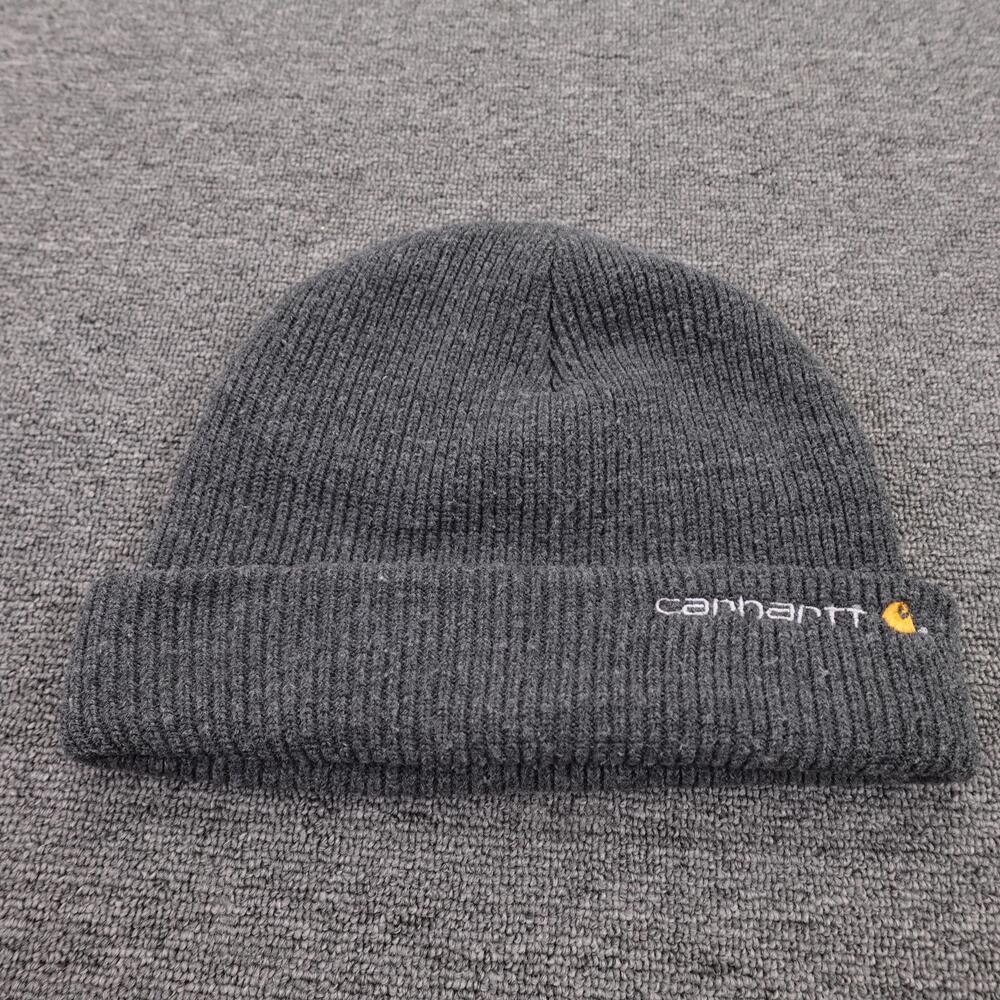 Carhartt Hat Beanie Fitted Mens One Size Gray Knit Thinsulate Winter Workwear